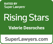 Rising Stars Certificate for Attorney Valerie Desroches